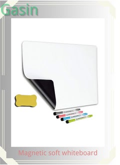 Magnetic Soft Whiteboard – Thickened Self-Adhesive Blackboard Wall Sticker with 3 Pens & 1 Eraser, Reusable for Household, Children's Drawing, Office Writing, and School Learning
