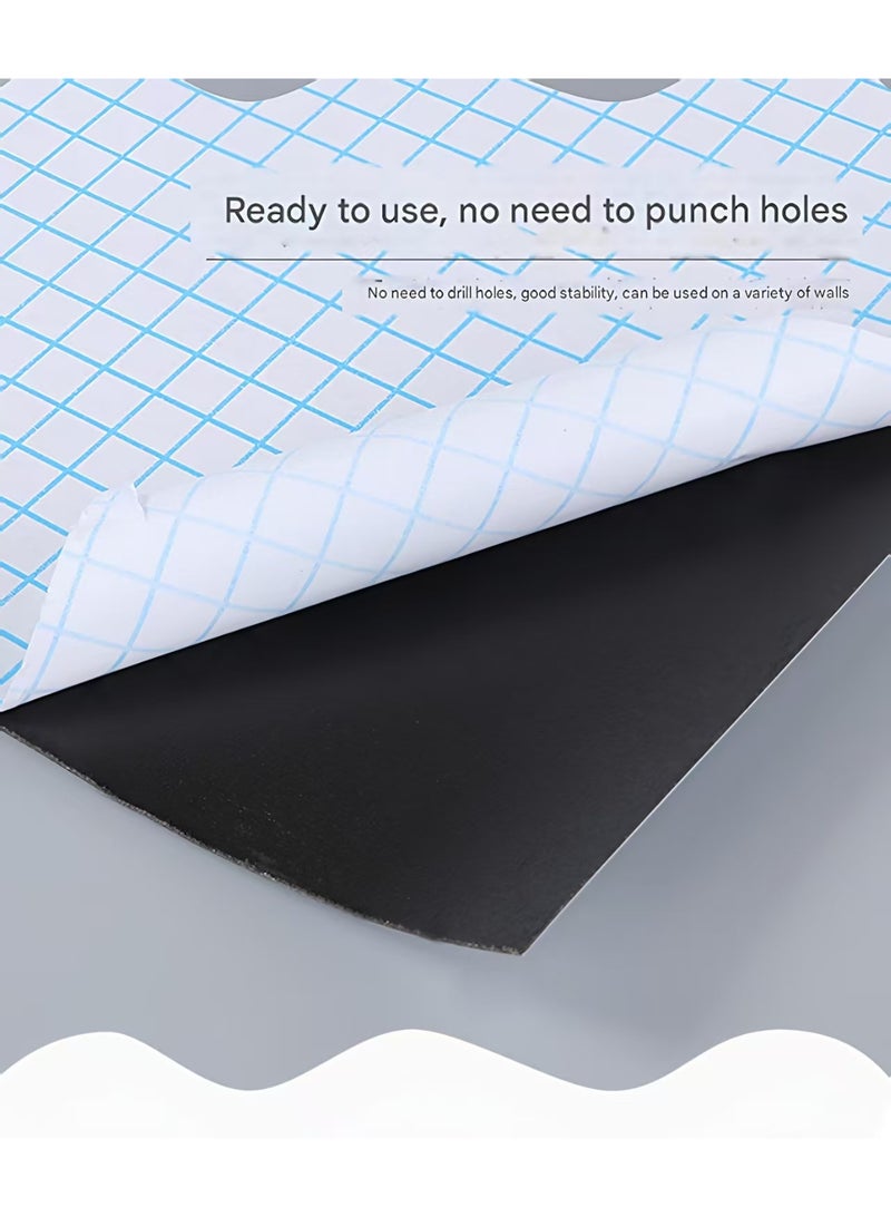 Gasin Magnetic Soft Whiteboard Wall Sticker – Thickened Self-Adhesive Blackboard with 3 Markers, Eraser, 6 Magnets & Tangram Puzzle | Reusable for Home, Kids, Office  - Image 5