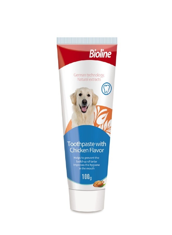 Bioline ToothPaste For Dog With Chicken Flavor - 100G