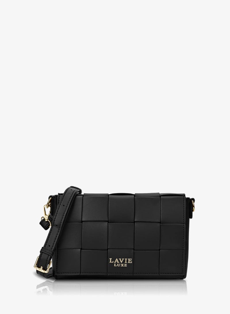 Lavie Luxe Women's Bot Elle Flap Crossbody (Black) - Image 1