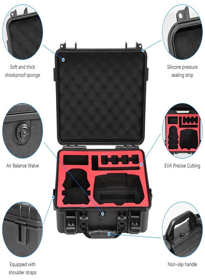FPVtosky حافظة FPVtosky الصلبة لجهاز DJI Mini 5 Pro / Fly More Combo / Plus، حافظة مقاومة للماء لحمل ملحقات Mavic Mini5 Pro RC 2 [حافظة فقط] - Image 4