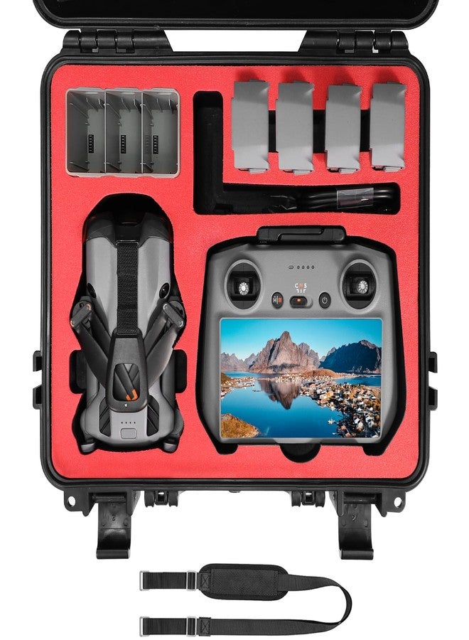 FPVtosky حافظة FPVtosky الصلبة لجهاز DJI Mini 5 Pro / Fly More Combo / Plus، حافظة مقاومة للماء لحمل ملحقات Mavic Mini5 Pro RC 2 [حافظة فقط] - Image 1