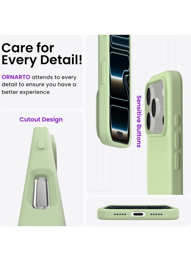 ACLIX iPhone 17 Pro Case Liquid Soft Silicone iPhone 17 Pro Cover Anti Scratch with Inside Microfiber Lining Shockproof Protective Phone Case for iPhone 17 Pro 6.3 inch - Image 2