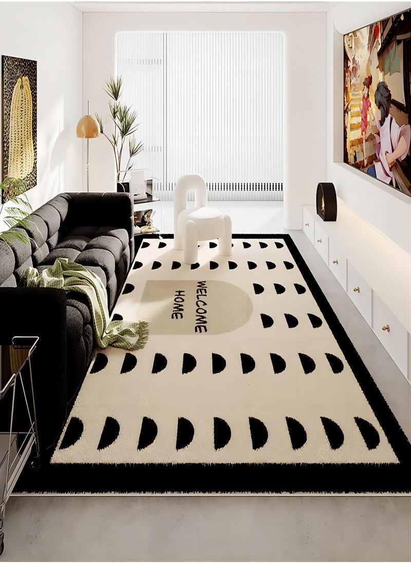 GOOTOY Modern Light Luxury Eco-Friendly Faux Cashmere Area Rug Non-Slip Super Soft Touch Living Room Bedroom Kitchen Decoration Of Carpet Floor Rug 140x200cm  - Image 1