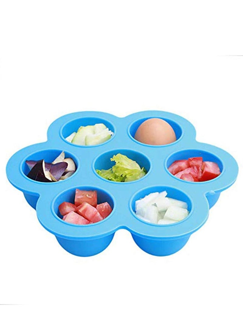 Baby Food Freezer Trays with Lid, Silicone Ice Cube Popsicle Molds with 7 Ice Pop Sticks, Egg Bites Molds Set of 2 for Instant Pot Accessories 3,5,6 qt Pressure Cooker - Image 2