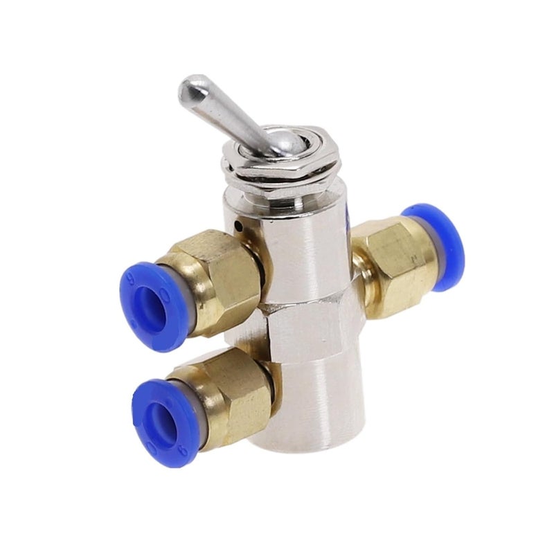 TAC2 4V 2 موضع 5 طريقة ميكانيكي هوائي صمام هوائي مفتاح مع تركيب 4 مم - Image 2