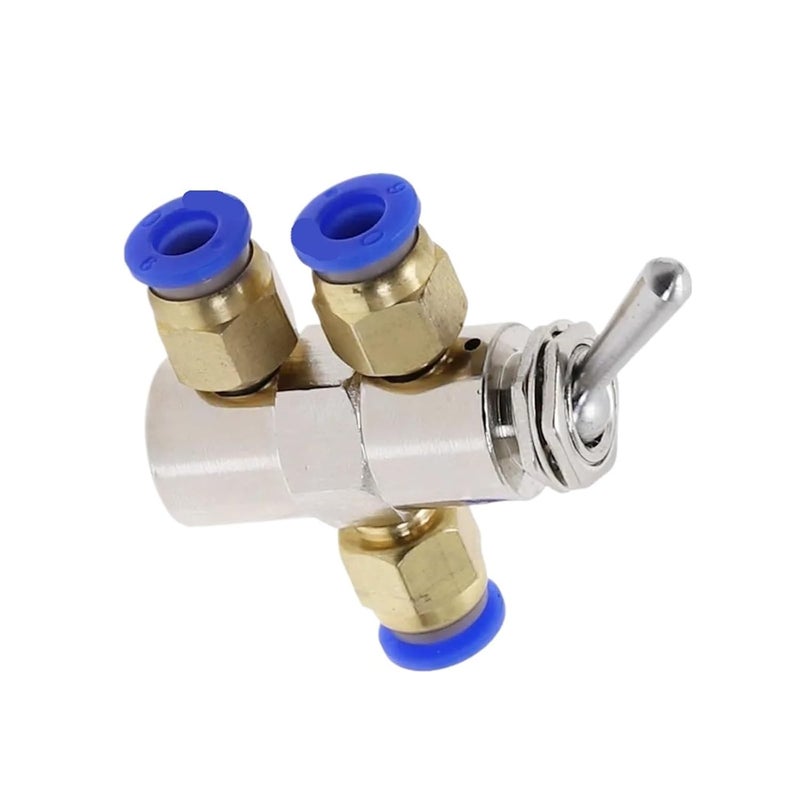 TAC2 4V 2 موضع 5 طريقة ميكانيكي هوائي صمام هوائي مفتاح مع تركيب 4 مم - Image 5