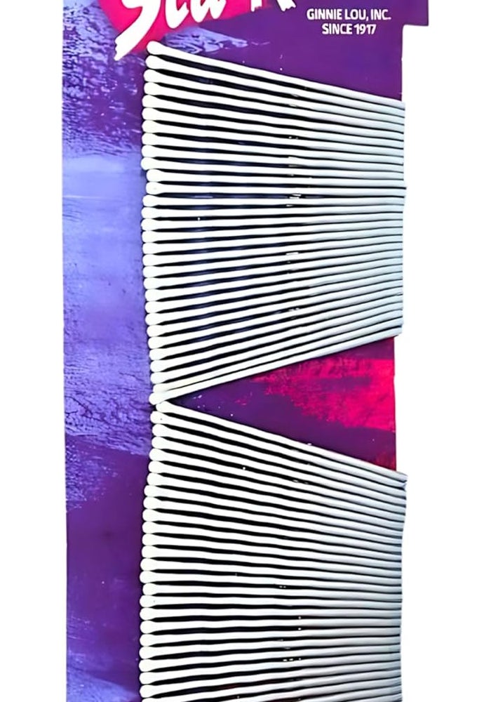 Sta-Rite White Bobby Pins - 60 Count for Secure Hair Styling - Image 1