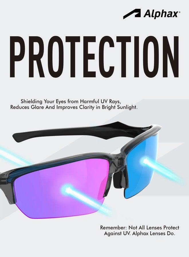 Alphax عدسات بديلة مضادة للضفدع من Alphax، رمادية اللون، متغيرة اللون، مناسبة لنظارات Oakley Sutro OO9406 - Image 5