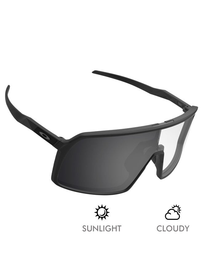 Alphax عدسات بديلة مضادة للضفدع من Alphax، رمادية اللون، متغيرة اللون، مناسبة لنظارات Oakley Sutro OO9406 - Image 3