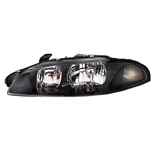 Brock Replacement Drivers Halogen Headlight Headlamp Compatible with 1997 1998 1999 Eclipse MR485143 - Image 1