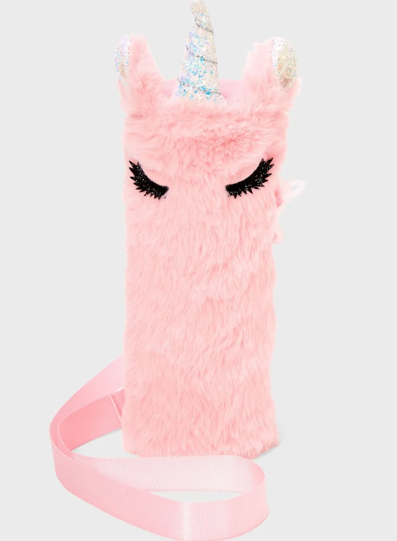 Claires Pink Unicorn Water Bottle