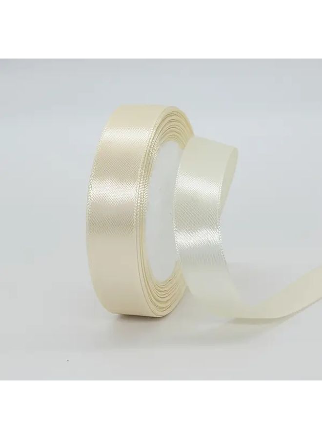 Beige Satin Ribbon 0 59 Inch Width For DIY Crafts Gift Wrapping And Decorations - Image 4