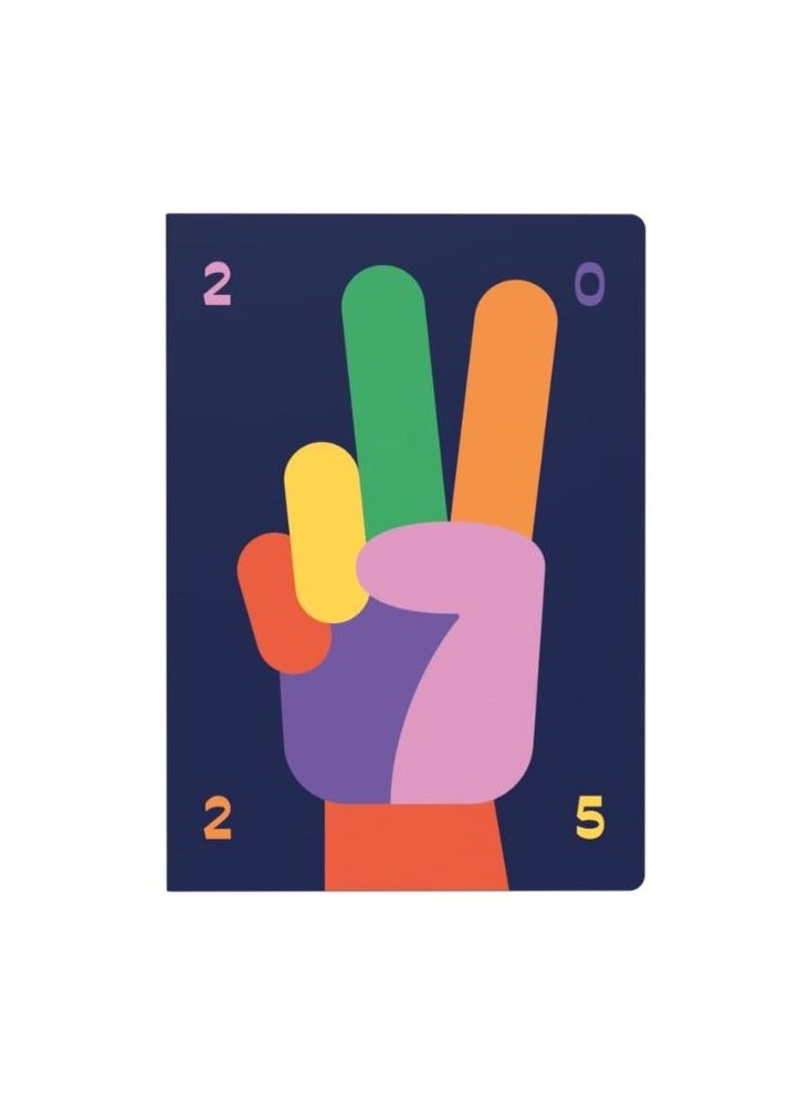 Collins Peace, Love & Understanding 2025 Planner - A5 Week to View Diary - Navy - (E-PLU153.PZ-25) - Stylish Weekly Eco Diary with Recycled Paper - Image 2