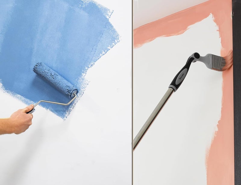 Rolling Dog 10 PC Paint Roller Kit-9 Inch Paint Rollers with Tray, Extendable Paint Brush, 9 Inch Paint Rolle Kit with Extension Pole for Wall, Ceiling House Painting - Image 5