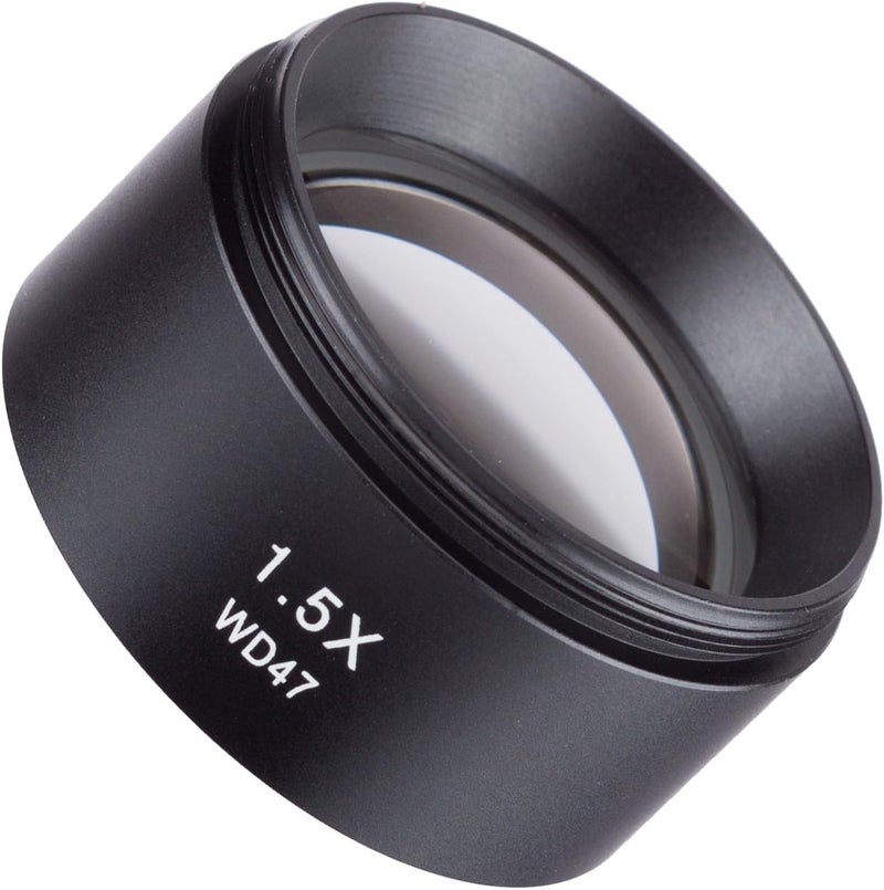 AmScope AmScope ZM15 15X Barlow Lens For ZMSeries Stereo Microscope Heads 48mm Diameter Mount  - Image 1