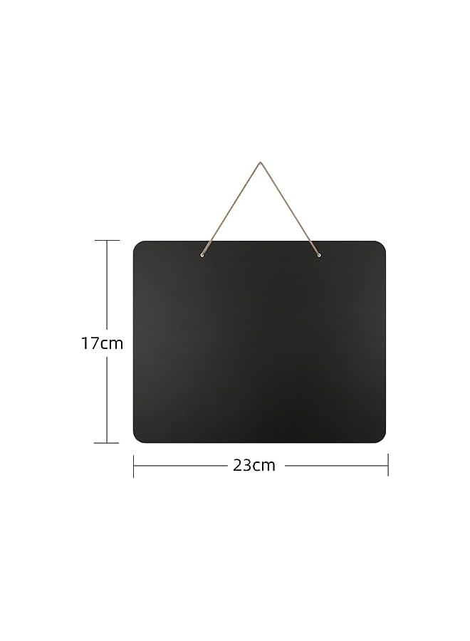 jaexest Wooden  Double Sided Hanging Chalkboard Signs, Vintage Erasable Message Board Sign with Hanging String for Wedding Kitchen Home Party Decoration - Image 2