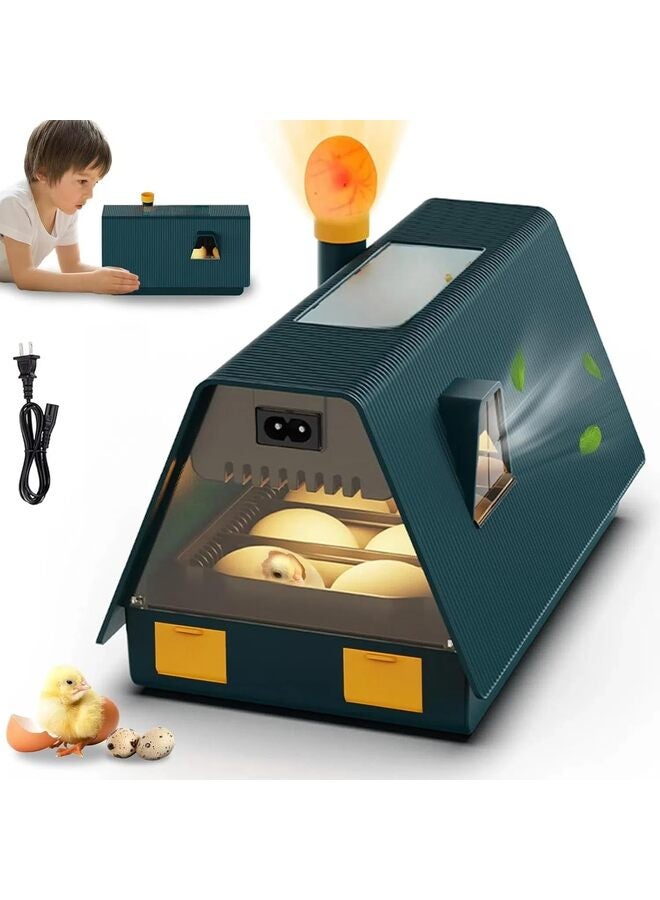 Incubator for Hatching Eggs With Automatic Turning and Humidity Control - Low Noise 10-Egg Capacity for Chickens, Ducks, Quails, Birds - Image 1