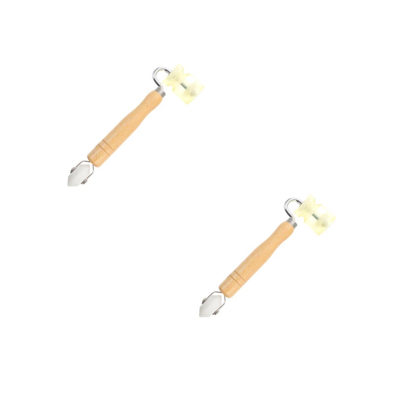 2 pcs Seam Handle Wheel Pressure Wheel Wallpaper Construction Tool (Assorted Color) - Image 1
