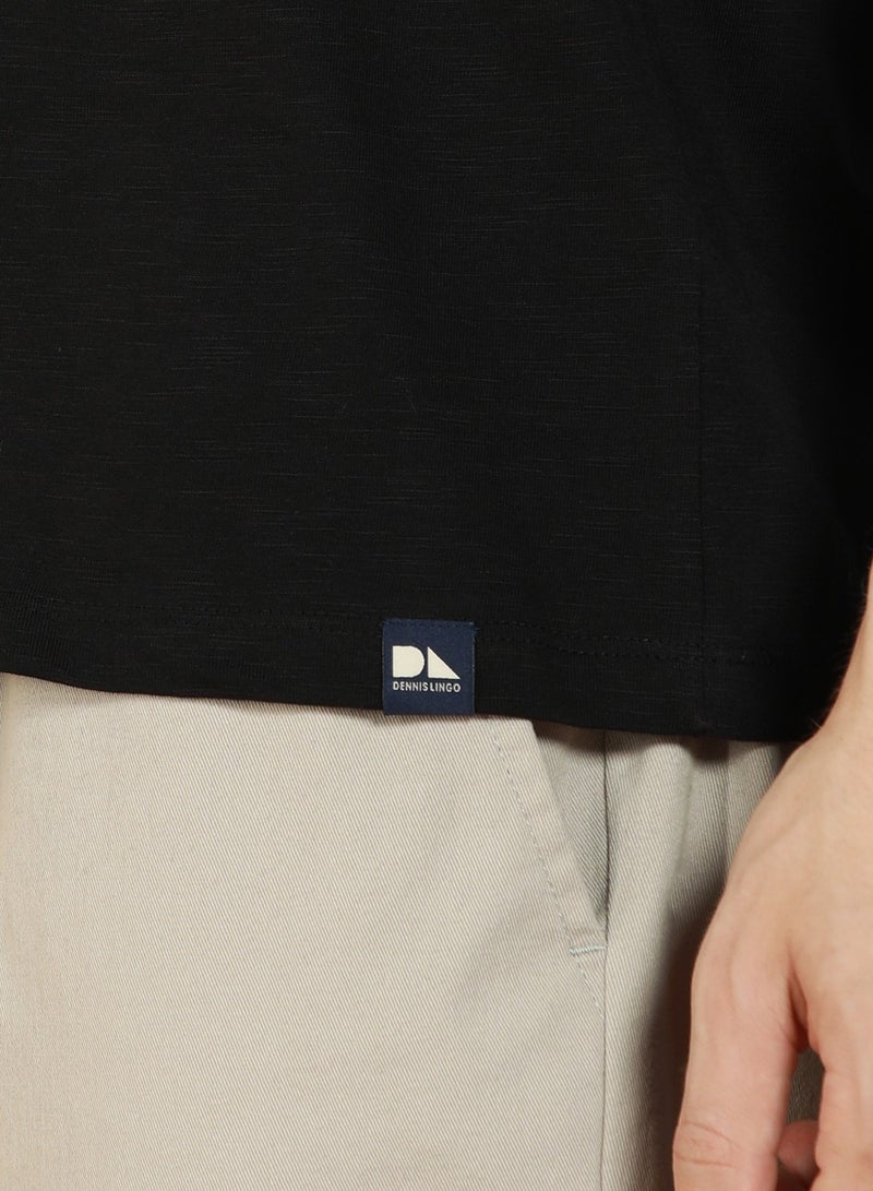 Dennis Lingo Black T-Shirt for Men - Regular Fit, Stylish - Image 3