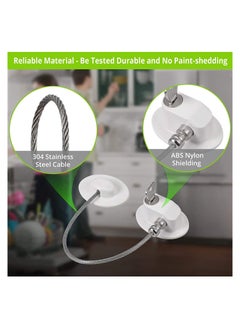 Excefore 2Pack Fridge Locks Refrigerator Lock Freezer Locks with 4 Keys Baby Safety Door Lock Window Locks Strong 3M Adhesive No Drill Childproof Lock Fridge Door Cabinet Drawer Locks -White  - Image 2