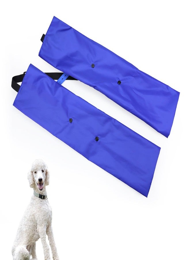 vomvomp Waterproof Dog Leggings with Adjustable Strap Dogs Leg Covering Protector Dog Waterproof Pee Pants for Poodles Long Haired Dogs on Rainy Days Long Leg Dogs Legging Pants - Image 1