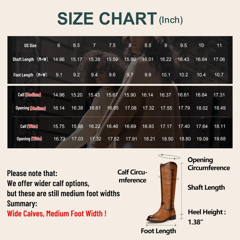 Vepose Women's Knee High Boots 956 Brown Zipper Casual Weather Tall Fashion Retro Vegan Boots for Women Size 9(CJY956 Brown pu 09) - Image 4