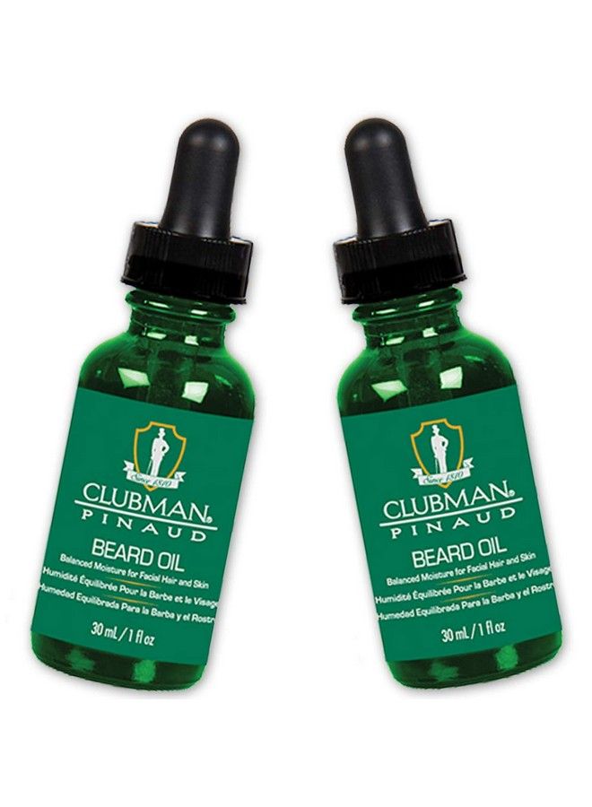 Clubman Pinaud Beard Oil Balanced Moisture For Facial Hair And Skin 1 Oz X 2 Pack - Image 2