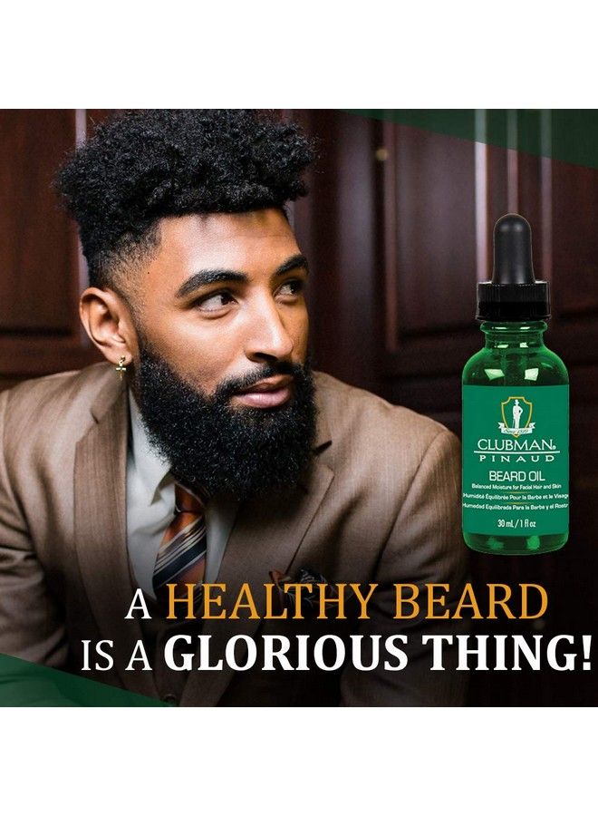 Clubman Pinaud Beard Oil Balanced Moisture For Facial Hair And Skin 1 Oz X 2 Pack - Image 3