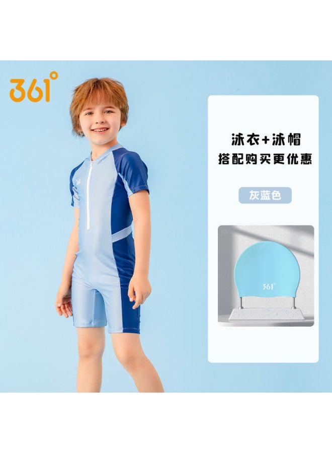 361 Kidsren's Swimsuit For Boys, Small, Medium And Large Kidsren, Fashionable Quick-drying Swimsuit, Surfing Suit, Swimming Swimsuit, Swimming Cap