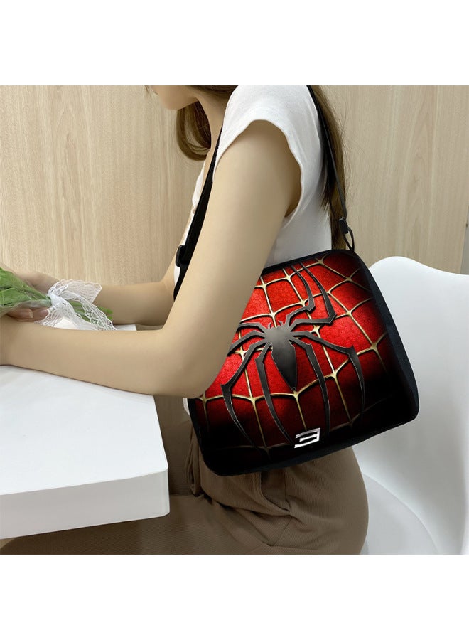 Direct Supply Underarm Bag Spider-Man Anime Printed Large Capacity Single Shoulder Crossbody Bag Simple Fashion Tote Bag-Color:4-Size:Small Armpit Bag  - Image 2