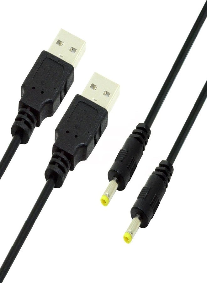 NFHK 2pcs/lot 150cm 24AWG USB 2.0 Male Type-A to 5V DC 4.0x1.7mm DC Power Round Plug Cable - Image 1