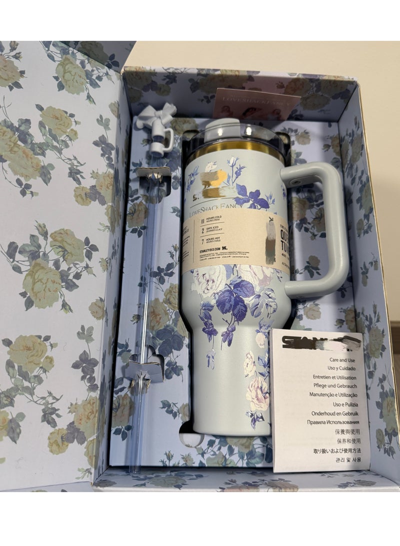 Stanley H2.0 Flow State Stainless Steel Tumbler with Handle and Straw Lid Insulated Reusable Cup for Water, Coffee, Smoothies & More, Travel Mug, Cupholder Friendly 40 oz - Image 1