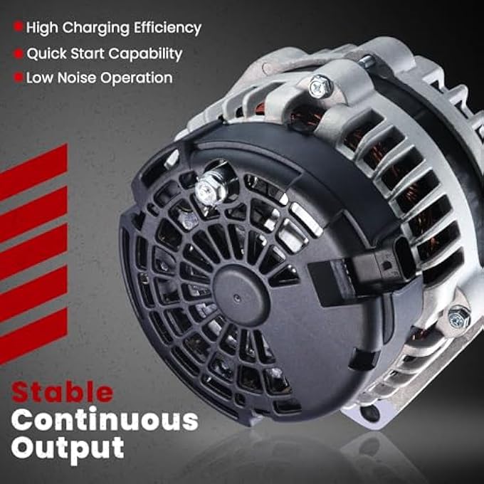AOTPAT High Output Alternator for:-Chevy Silverado 1500 2500 3500 HD Classic Tahoe Avalanche Suburban 1500 2500,for:-GMC Yukon,for:-Cadillac Escalade Esv Ext,12V 160Amp,Alternador Motor OE#15093928 - Image 5