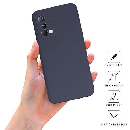 SPRIG Compatible with Realme GT Master Edition Phone Liquid Silicone Cover Premium Back Cover Drop Tested Shock Proof Mobile Case for Men, Women, Boys and Girls with Camera Protection (Charcoal Grey) - Image 3
