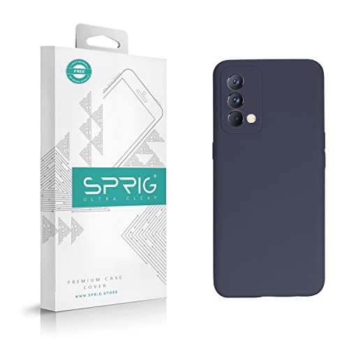 SPRIG Compatible with Realme GT Master Edition Phone Liquid Silicone Cover Premium Back Cover Drop Tested Shock Proof Mobile Case for Men, Women, Boys and Girls with Camera Protection (Charcoal Grey) - Image 1
