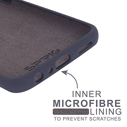 SPRIG Compatible with Realme GT Master Edition Phone Liquid Silicone Cover Premium Back Cover Drop Tested Shock Proof Mobile Case for Men, Women, Boys and Girls with Camera Protection (Charcoal Grey) - Image 4