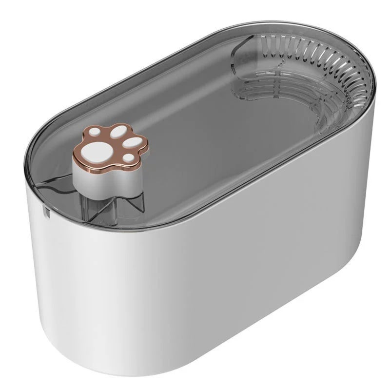 Automatic Cat Water Dispenser: 3000ml White, Flowing Water Stimulates Drinking Instinct - Multi-layer Purification System, Low Noise 30dB Silent Pump for Multi-pet Households - Image 1