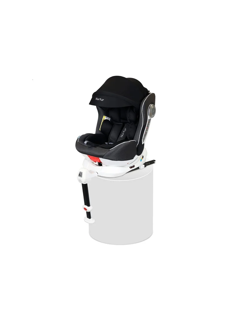 نورتر Liberty Baby Kids 4 In 1 Car Seat 360 Degree Rotation Leg Support Isofix  10 Level Adjustable Headrest With Canopy