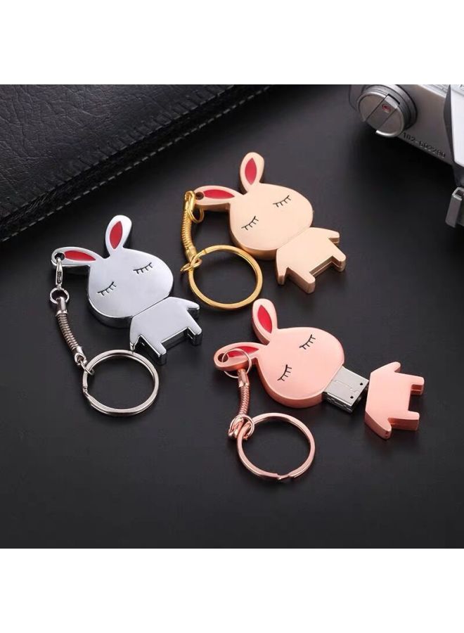 High-speed Cartoon Metal USB Flash Drive 16g32g64g128g Large Capacity Mobile Phone Computer Dual-purpose Waterproof USB Flash Drive For Boys And Girls-Color:Pink Locomotive-Capacity:64G - Image 4