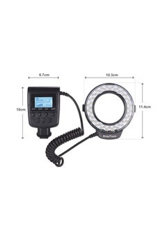NIBEMINENT 46-Piece LED Ring Flash Light Power Control With Diffusers and Adapter Rings Black  - Image 4