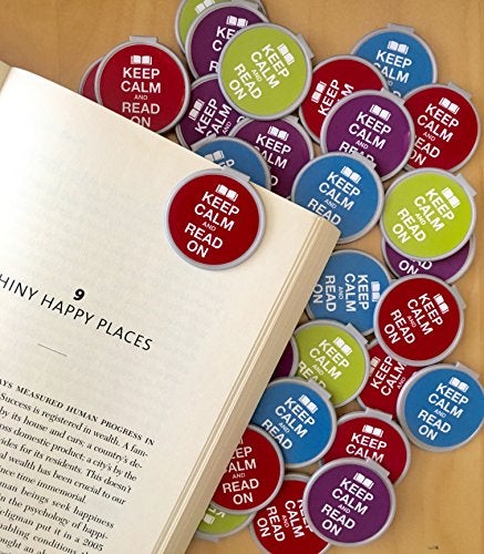 Fun-N-Nuf Keep Calm & Read ON Bulk Bookmarks for Teens - 75 Bookmarks for Kids Girl’s Boys- School Student Incentives – Library incentives – Reading Incentives - Party Favor Prizes - Classroom Reading Awards! - Image 3