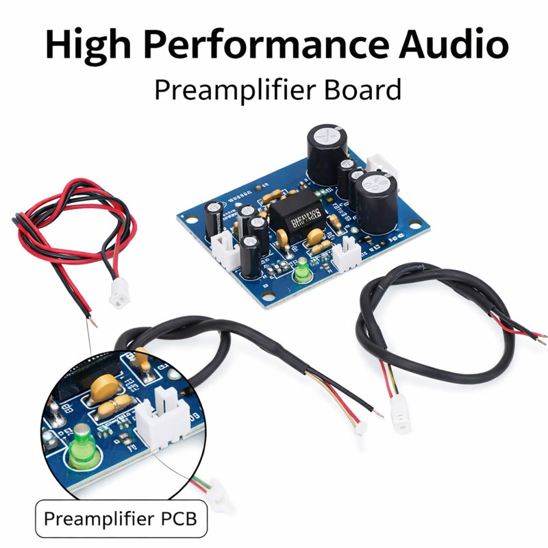 Preamplifier Board PCB Double Panels 5X Gain 12 35V Metal Film Resistors Compact Audio - Image 3