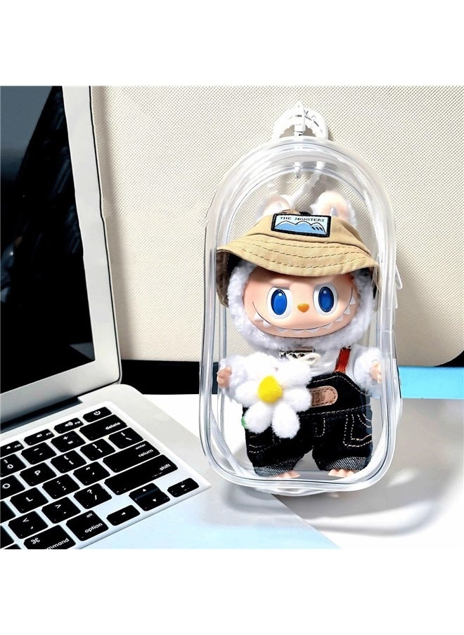 yongsheng Clear Bag Keychain For Plush Doll,Hanging Display Case,Protective Case,Plastic Storage Box (Clear Bag)（Excluding dolls）  - Image 2