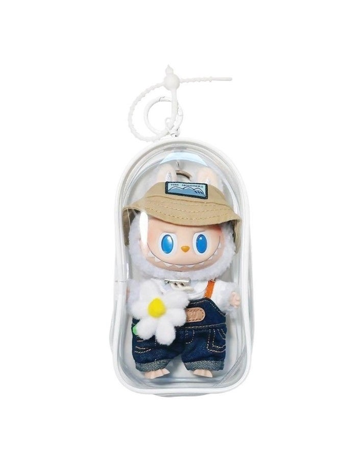 yongsheng Clear Bag Keychain For Plush Doll,Hanging Display Case,Protective Case,Plastic Storage Box (Clear Bag)（Excluding dolls）  - Image 1