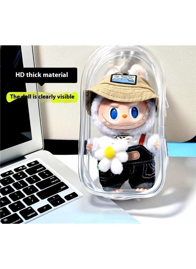 yongsheng Clear Bag Keychain For Plush Doll,Hanging Display Case,Protective Case,Plastic Storage Box (Clear Bag)（Excluding dolls）  - Image 3
