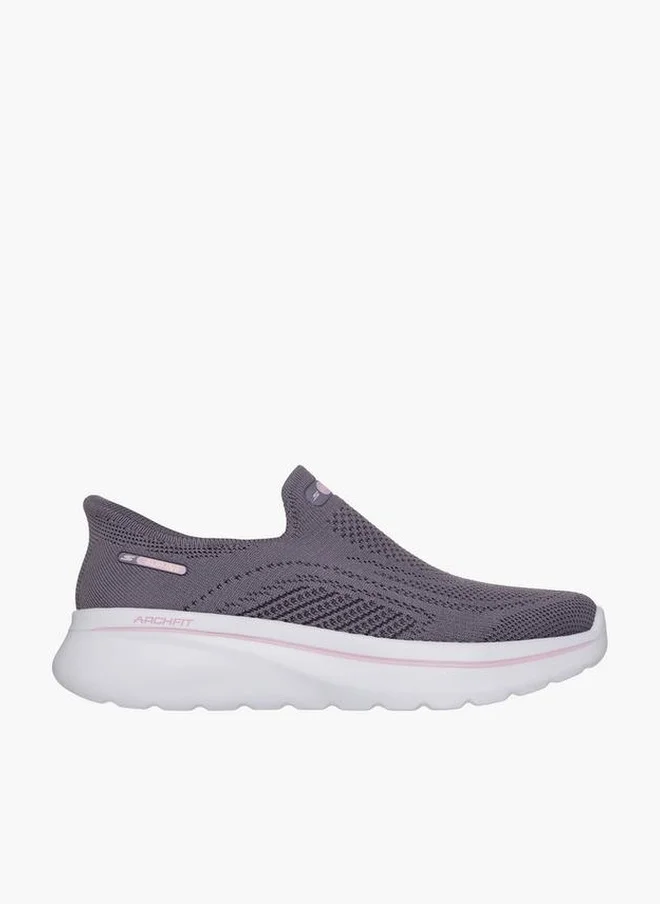 SKECHERS Women Go Walk Arch Fit N-Joy Slip-On Sports Shoes