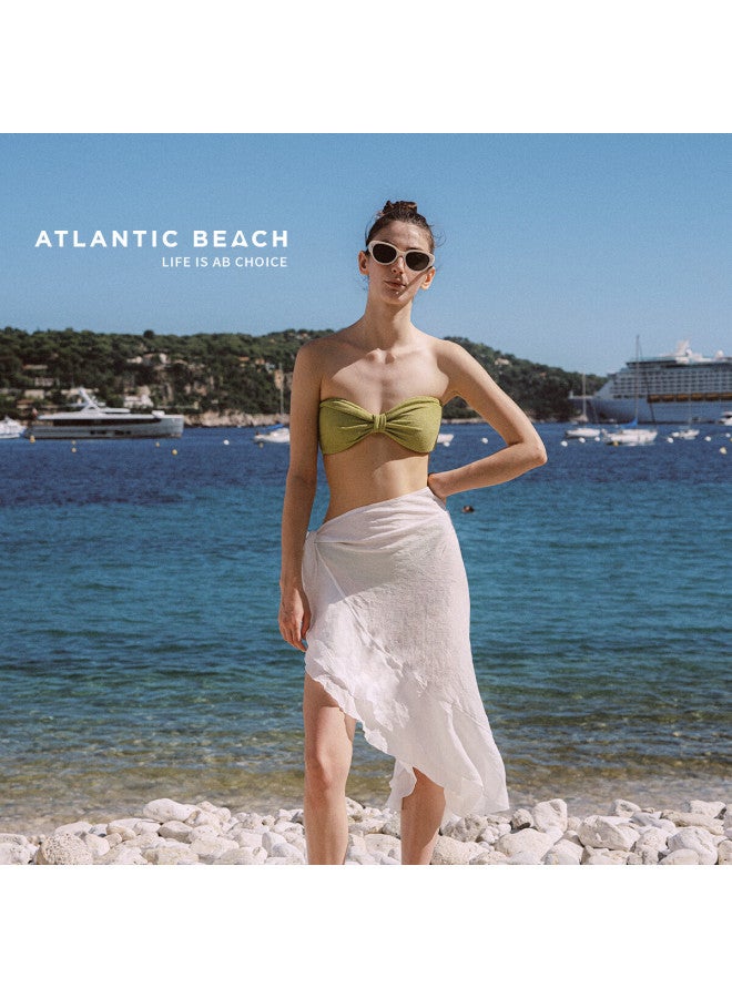 Atlanticbeach Atlantic Beach New Arrival Hot Beach Vacation High-end Feeling Women's Bubble Hot Spring Split Swimsuit Bikini - Image 4