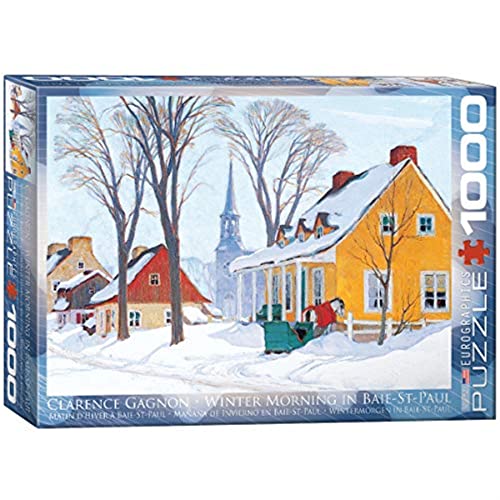 EuroGraphics Hiver Baie-Saint-Paul by Clarence Gagnon 1000-Piece Puzzle - Image 1