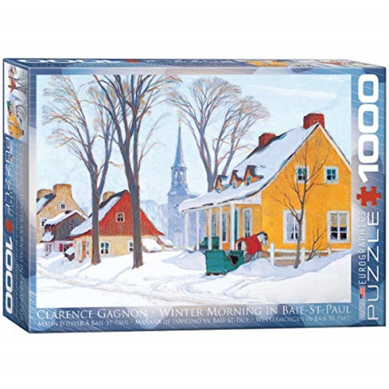 EuroGraphics Hiver Baie-Saint-Paul by Clarence Gagnon 1000-Piece Puzzle - Image 2